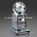Award Crystal Globe with Base
